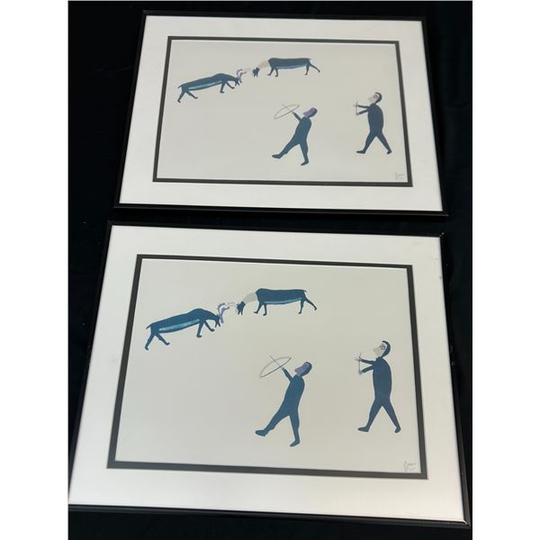 Pair of Indigenous Art Prints (same design)  18" x 14"