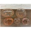 Image 2 : Lot of Vintage Pink Glass Serving Pieces