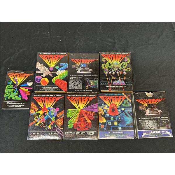 Magnavox Philips "Odyssey 2" Game Lot of 7 games. Most are complete in Box. Some wear to boxes.