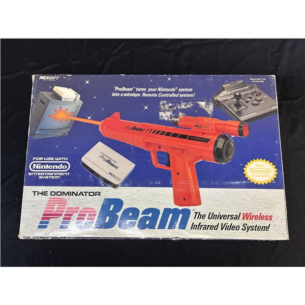 1989 Nintendo NES The Dominator Pro Beam Wireless Infrared Gun Controller CIB. Unused. Rare.