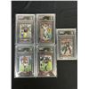 Image 1 : NFL Football 5 Card Graded GMA 10 Lot Bowman Chrome Xfractor /250 Dallas Clark Matt Forte Carson Pal