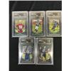 Image 1 : NFL Football 5 Card Graded GMA 10 Bowman Chrome 2009 Xfractor Rookie lot /250 Limited Edition. SP.