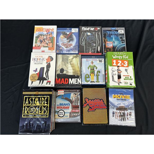 Lot of 12 DVDS, Box Sets, some SEALED.