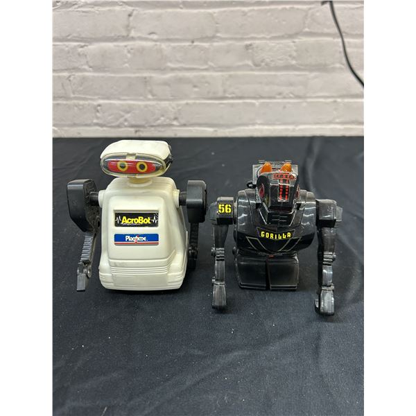 Lot of 2 Vintage Robots AcroBot and Gorilla 56
