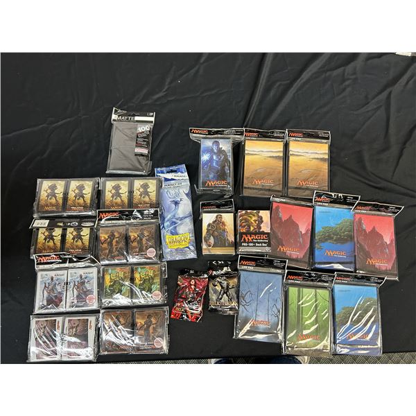 Lot of MTG Magic The Gathering CCG TCG Accessories Card Sleeves, Deck Boxes, Life Pads NEW