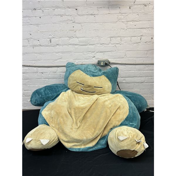 LARGE Pokemon Snorlax Bean Bag Plush *used