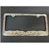 Image 1 : Metal Flame Detail License Plate Frame