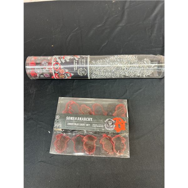 15" Sons of Anarchy Christmas Tree Kit with Ornaments, String Lights Set