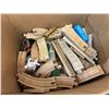 Image 2 : Box of Thomas The Tank Engine Wooden Tracks, Carts, Pieces