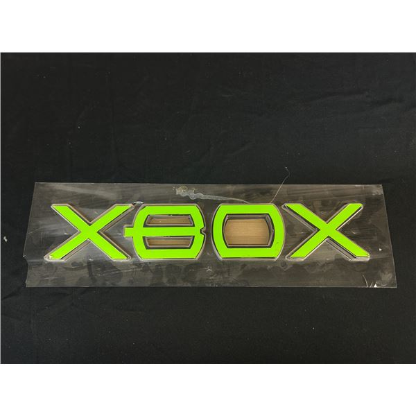 XBOX Plastic Store Display Sign 6" x 19" (damaged edge)