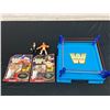 Image 1 : Mattel WWE WWF Wrestling Action Figures, Ring, Packaged Figures