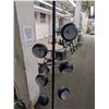 Image 3 : 6 bulb Black Floor Lamp Retro Style Modern *Has Issues*