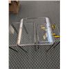 Image 3 : Set of 3 Chrome Frame Glass Top Nesting Tables