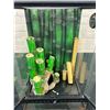 Image 2 : 12" x 12" x 18" Reptile Tank Terrarium / Habitat with Bamboo Decorations