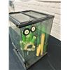 Image 4 : 12" x 12" x 18" Reptile Tank Terrarium / Habitat with Bamboo Decorations