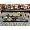 Image 1 : Large Reptile Tank  3ft x 18.5" x 17" Habitat Terrarium with Accessories