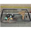 Image 2 : Large Reptile Tank  3ft x 18.5" x 17" Habitat Terrarium with Accessories