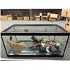 Image 4 : Large Reptile Tank  3ft x 18.5" x 17" Habitat Terrarium with Accessories