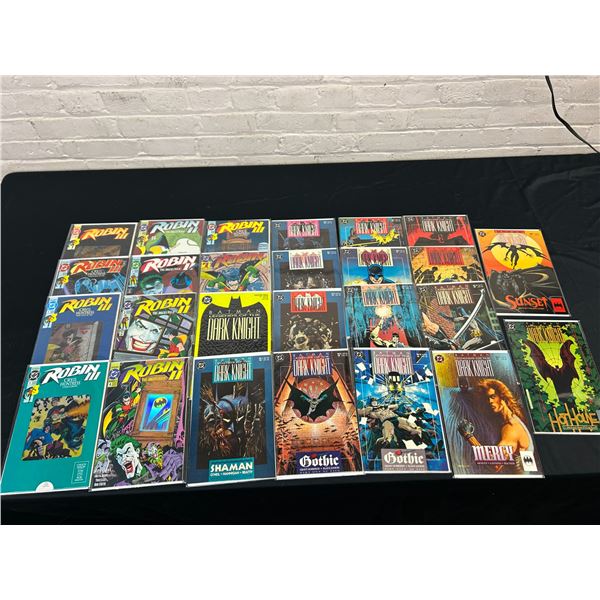Lot of 26 Batman DC Comics The Dark Knight, Robin, Etc
