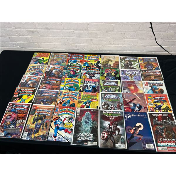 Lot of 35 Assorted Marvel Captain America Comic Books
