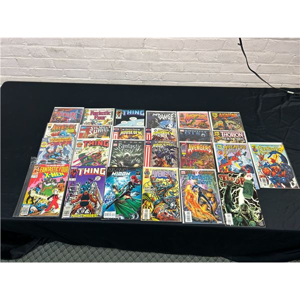 Lot of 25 Marvel Comics Avengers, Fantastic Four, Silver Surfer, The Thing, etc