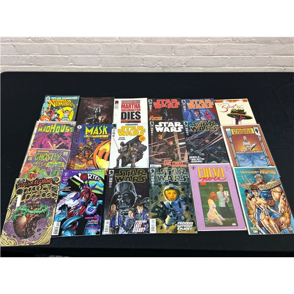 Lot of 19 Assorted Comics Dark Horse Star Wars, The Mask, Indie Comics, Etc
