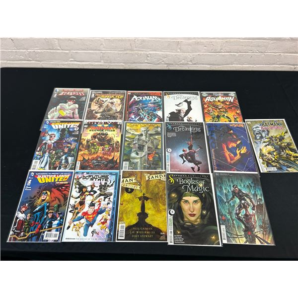 Lot of 16 Comic Books DC Batman, Aquaman, Justice League, etc