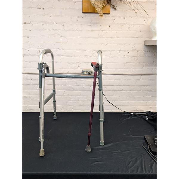 2 Canes and Folding Walker