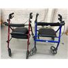 Image 1 : Pair of Rolling Walkers / Mobility Chair/Walker Items