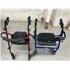 Image 2 : Pair of Rolling Walkers / Mobility Chair/Walker Items
