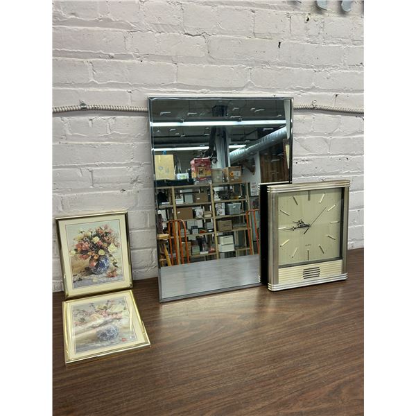 Mirror, Wall Art and Wall Clock