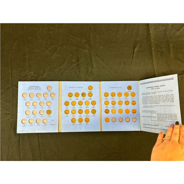 Book of Small Canadian Cents / Pennies 1932-1968