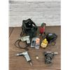 Image 1 : Lot of Electric Power Tools, Drills, Soldering Gun, Battery Charger, Skil Saw, etc