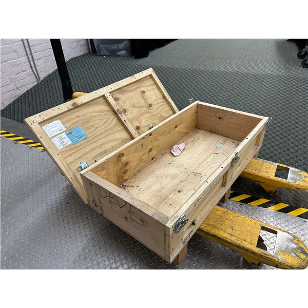 Wooden Shipping Crate 41" x 20" x 8"