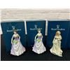 Image 2 : Lot of 6 Royal Doulton "Jessica" and "Morning Walk" Porcelain Figurines w boxes
