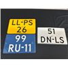 Image 1 : Lot of 3 European License Plates