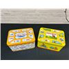 Image 2 : Lot of 2 Vintage Tin Containers Curious George and Tonka Toys 9" x 13" x 7"
