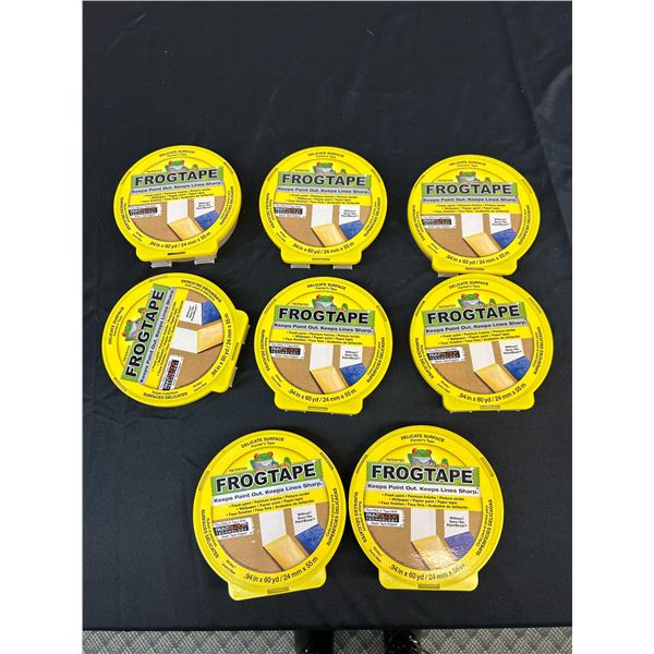 Lot of 8 Frog Tape Painters Tape Rolls