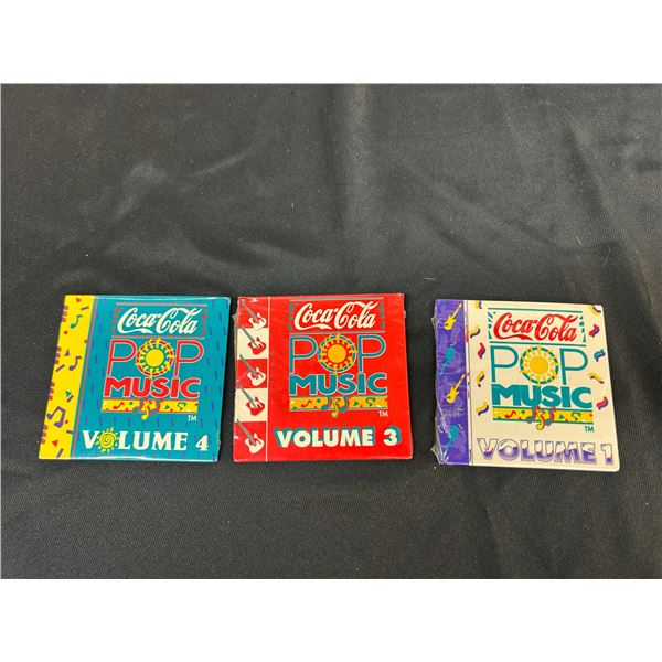 Lot of 3 Coca Cola Micro CDs Vol 1, 3, 4 SEALED