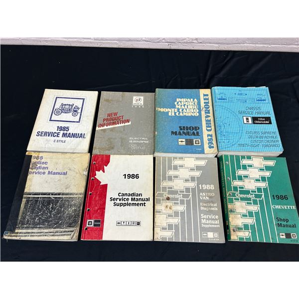 Lot of 8 Automotive Autobody Shop Manuals Service Books 1980s
