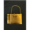 Image 1 : Vintage Glamour Vanities Purse Style Compact w Lipstick Holder, Gold Tone