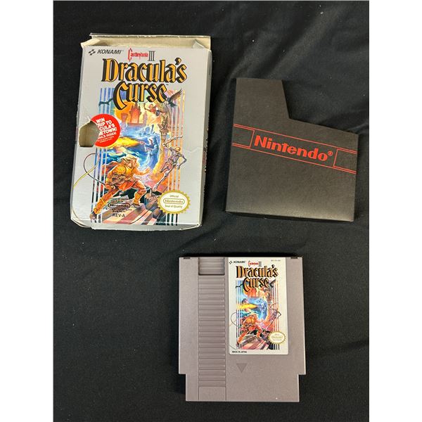 Dracula's Curse Nintendo NES Game, Box