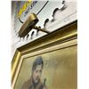 Image 6 : Vintage Antique Original Oil Painting of Man USSR Russian with Gun & Boots with Gallery Light