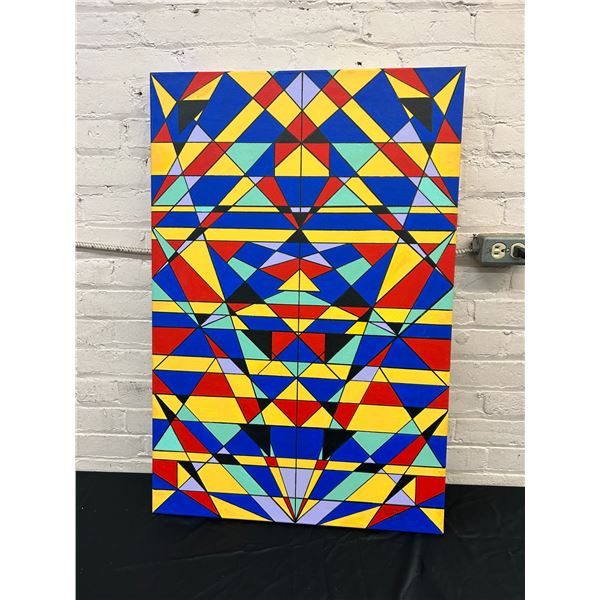 "Navajo Blanket" by Lillian Austin Original Canvas Painting 2ft x 3ft