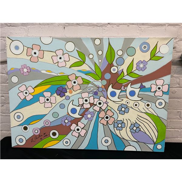 "Little Boys and Girls" Lillian Austin Original Canvas Painting 38" x 27"