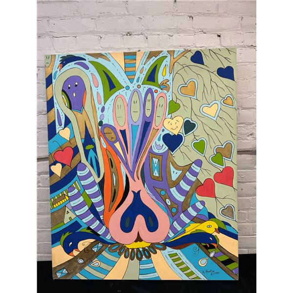 "Family Affair" Lillian Austin Original Canvas Painting 33" x 40"