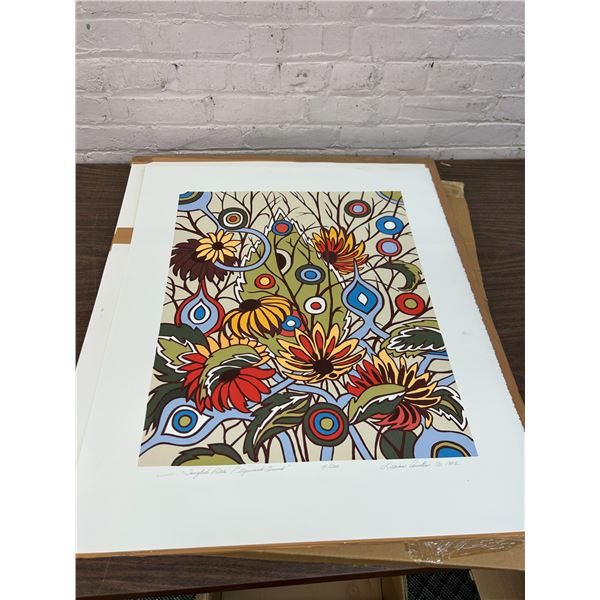 45+ Lithograph Art Prints by Lillian Austin (all the same) 26" x 31" on Textured Paper, 1 Signed