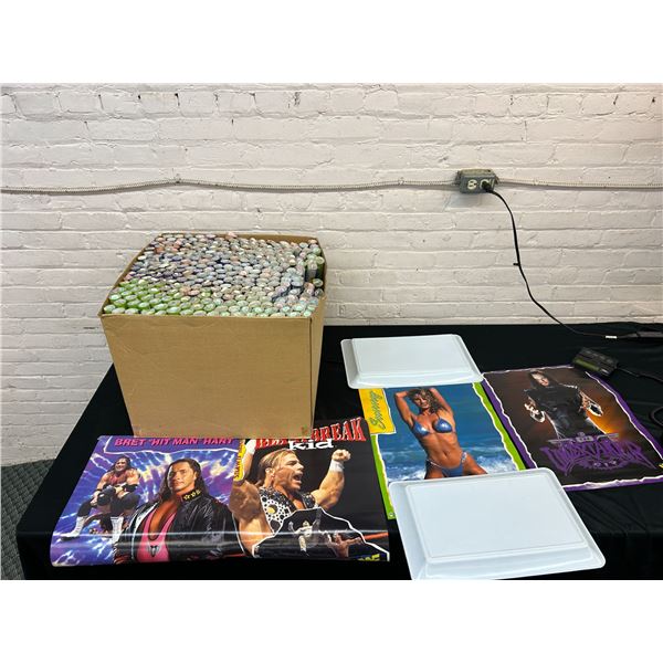 approx 200  WWF Posters 1997 Shawn Michaels, Bret Hart, Undertaker, Sunny NOS