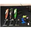 Image 1 : Lot of 3 RC Remote Control Racing Boats with Controllers, Batteries, FT009 x2, FT0012