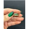 Image 6 : 14k Gold Emerald and Diamond Ring Size 8 approx 2.5 grams